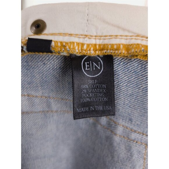 En Noir Cobain Denim Camo Underlays Jeans Size 30 Mens Light Blue Wash - Picture 10 of 10